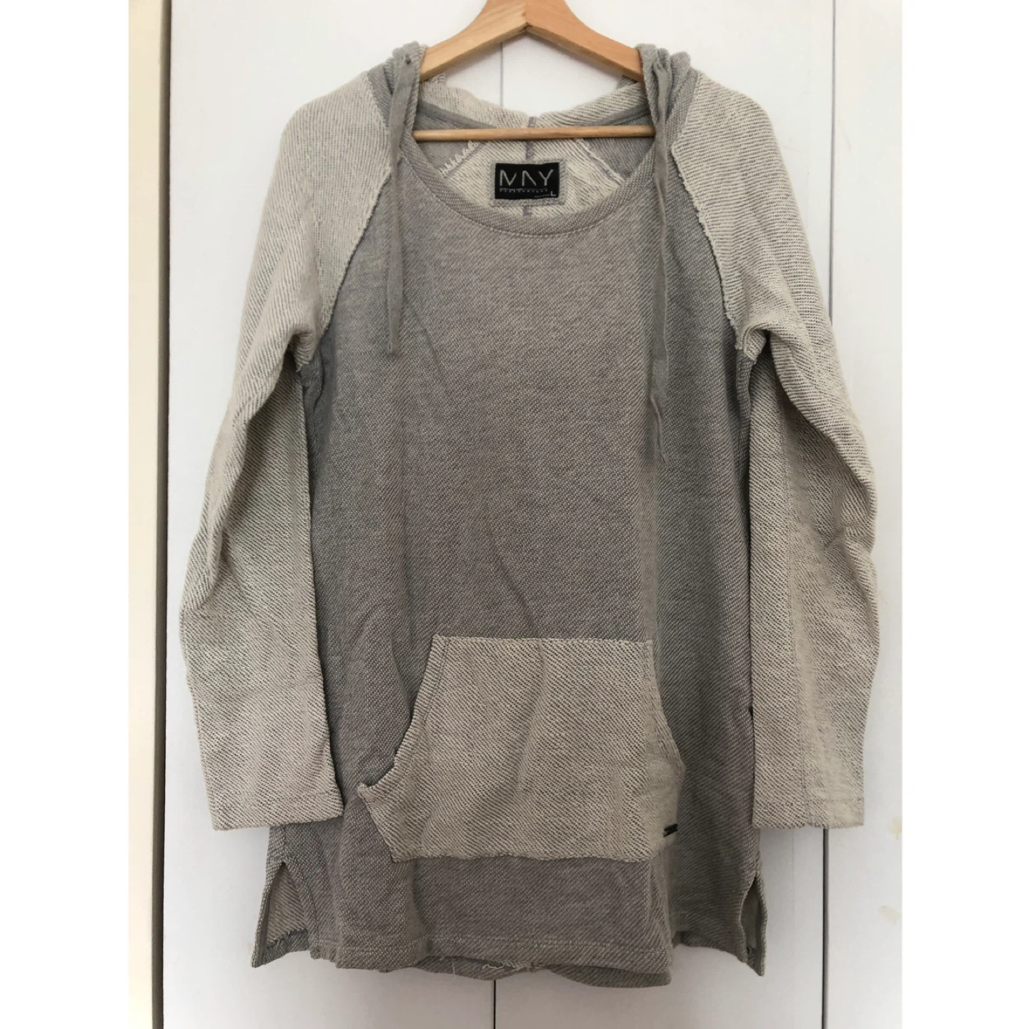 French Terry Crewneck Hoodie Sweater Size L
