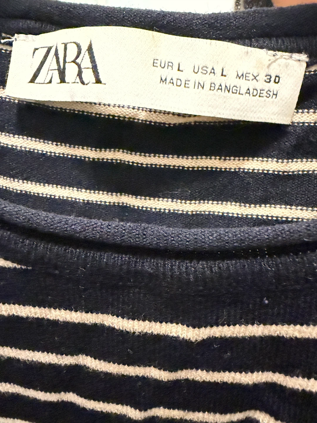 Zara Striped Long Sleeve - Size L - photo 2