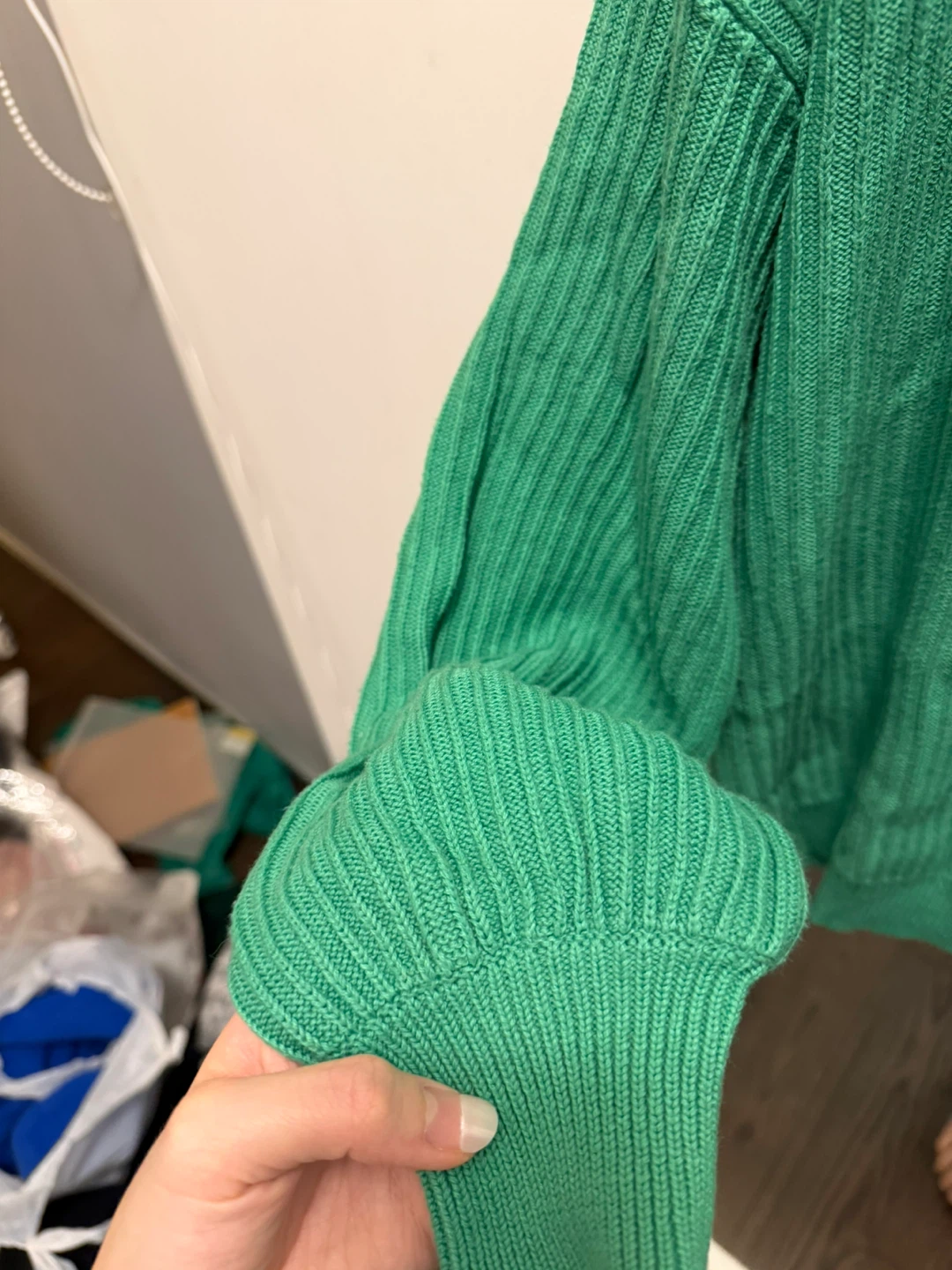 Frank And Oak Green Knit Sweater - Size S - photo 3
