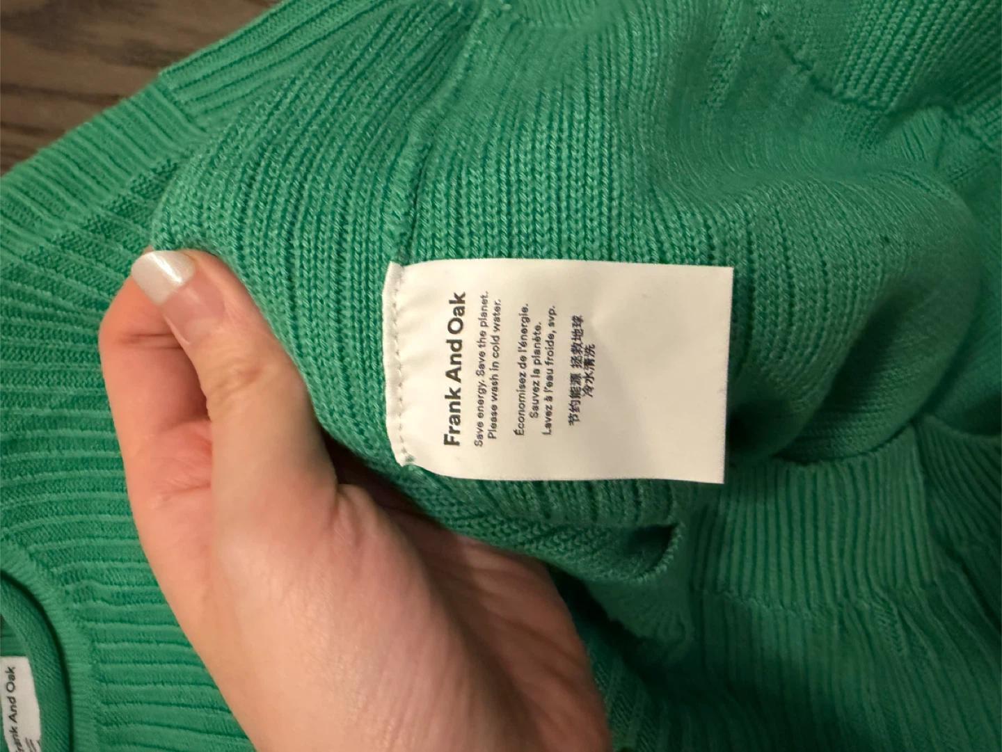 Frank And Oak Green Knit Sweater - Size S - photo 5