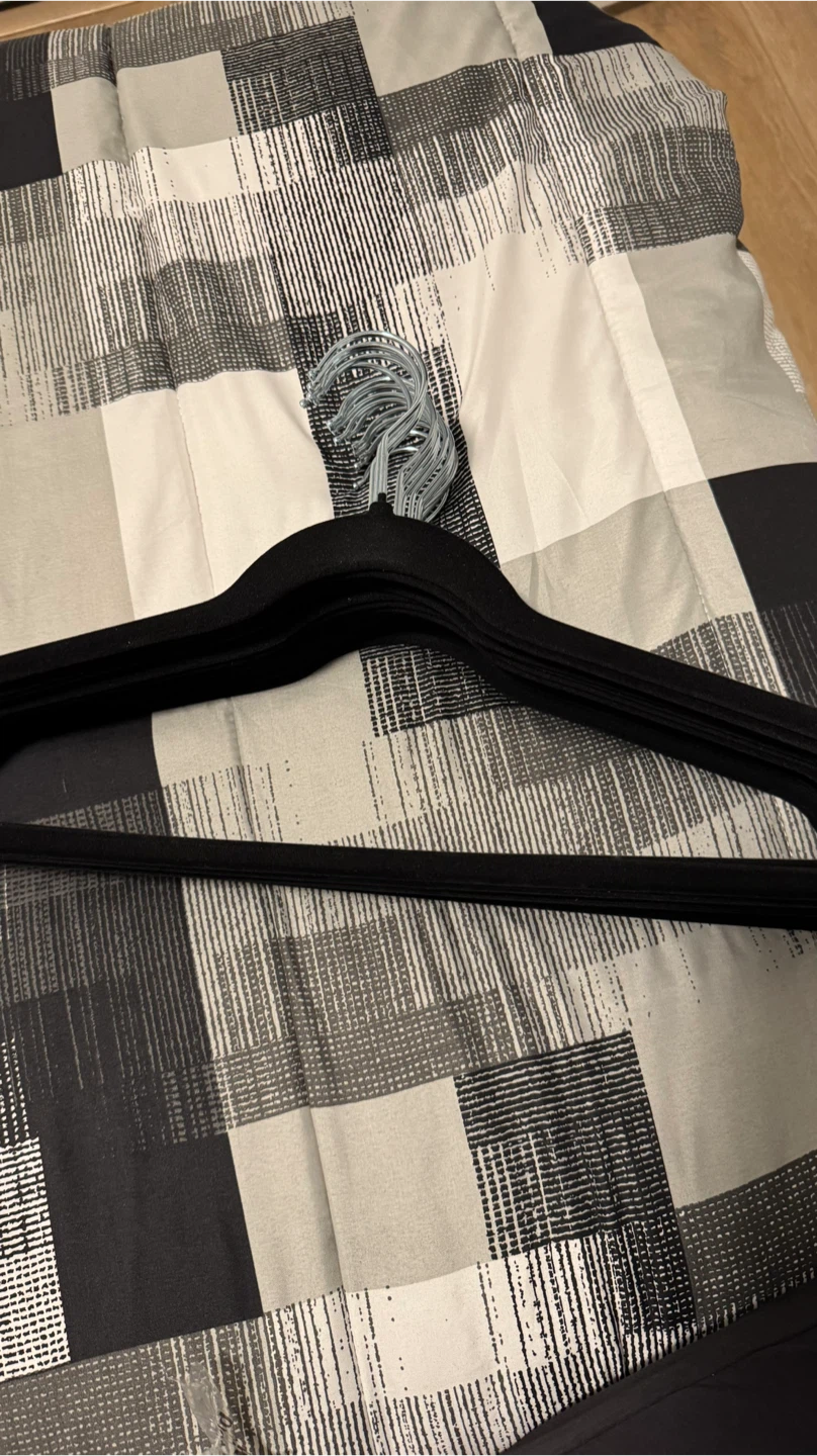 10 Black Velvet New and Unused Clothes Hangers - photo 2