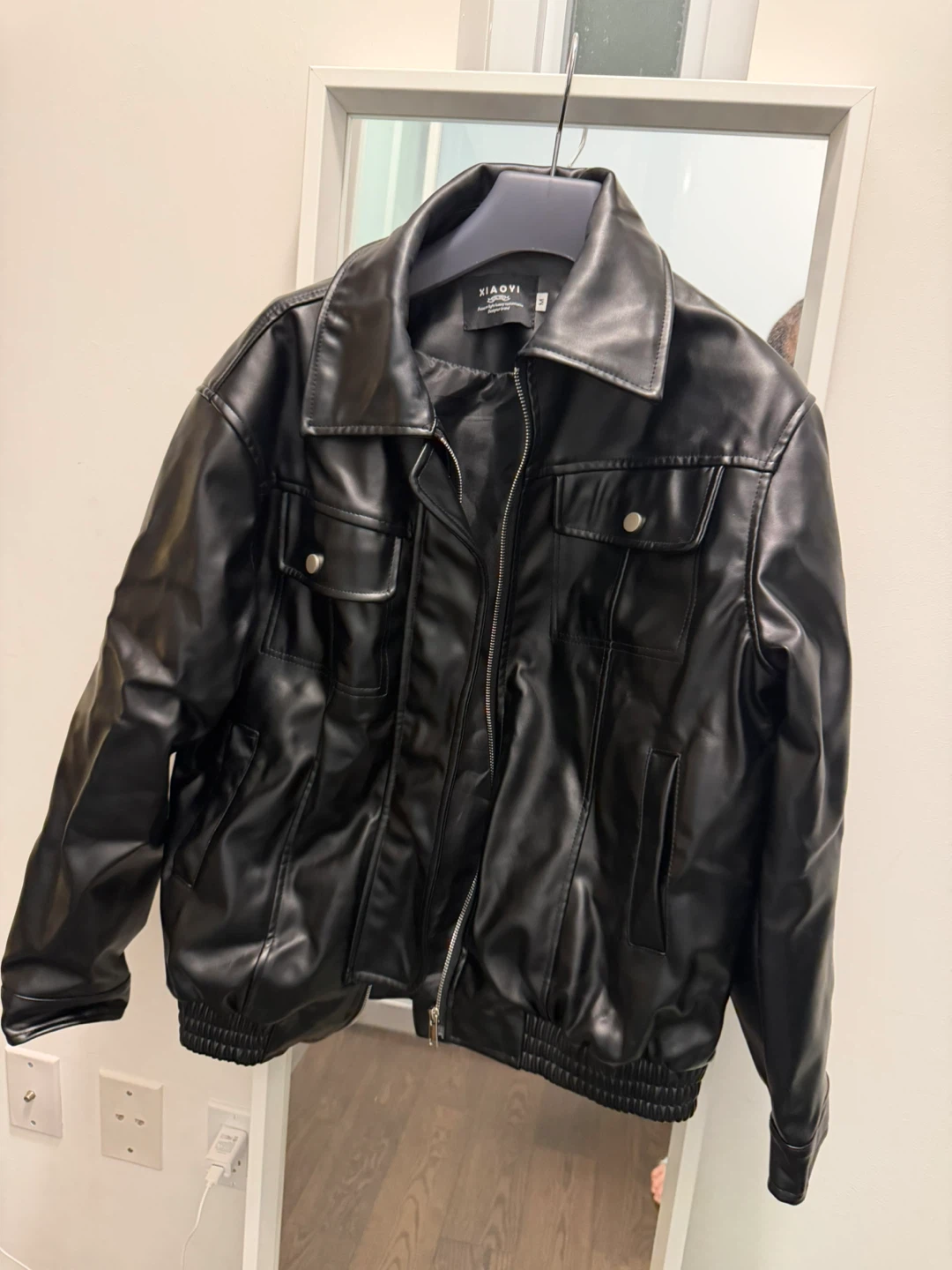 Faux Leather Jacket - Size M