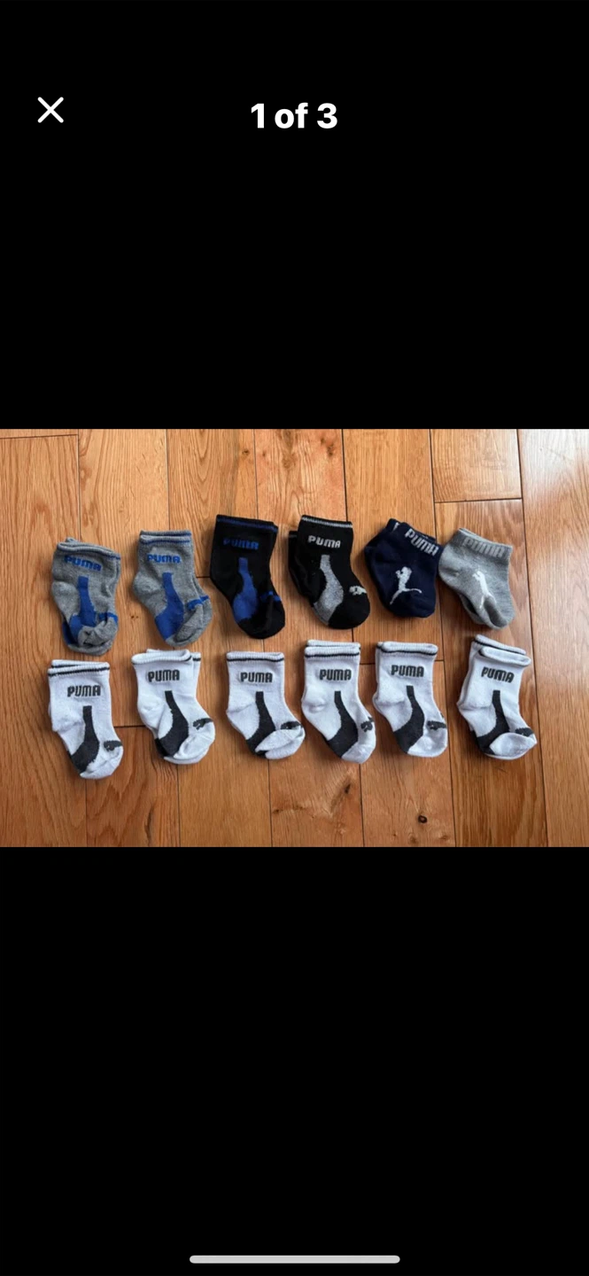 Puma Baby Boy Socks (12 pairs)-0-12 months