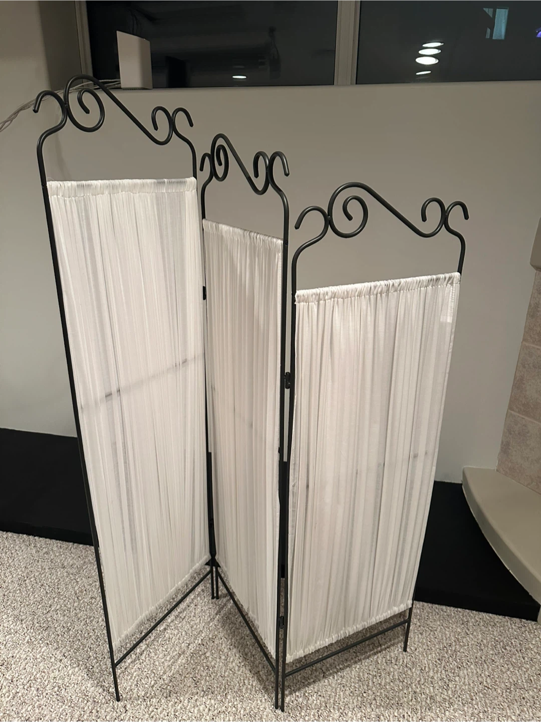 Folding 3-Panel Room Divider / privacy screen - photo 2