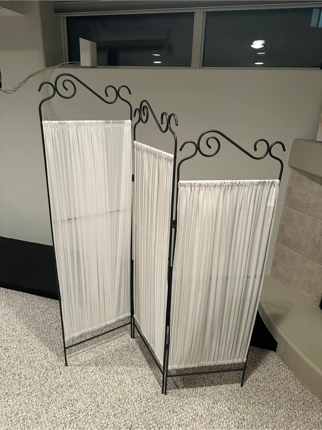 Folding 3-Panel Room Divider / privacy screen