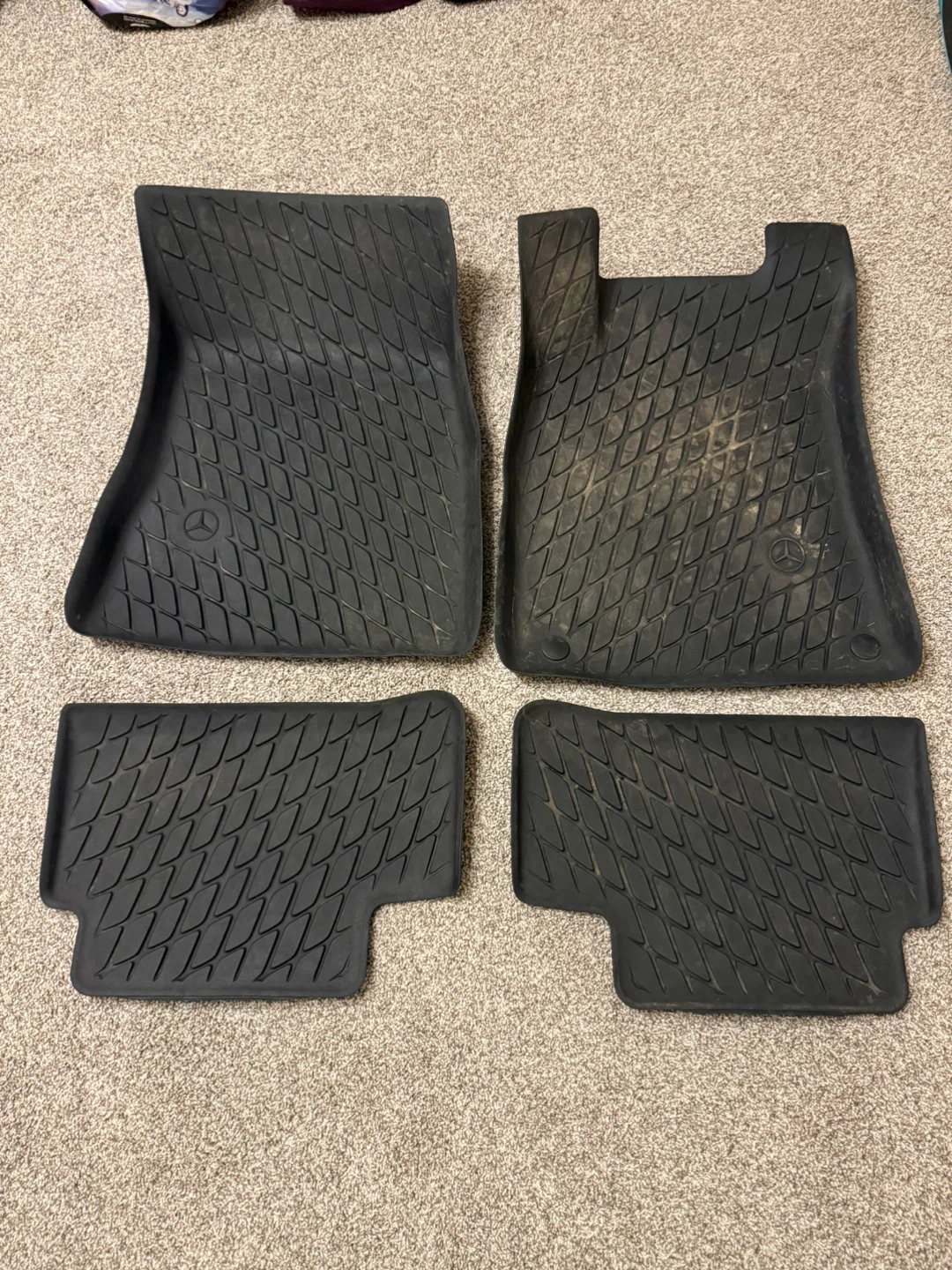 Mercedes-Benz CLA250 Black Rubber Floor Mats - Set of 4