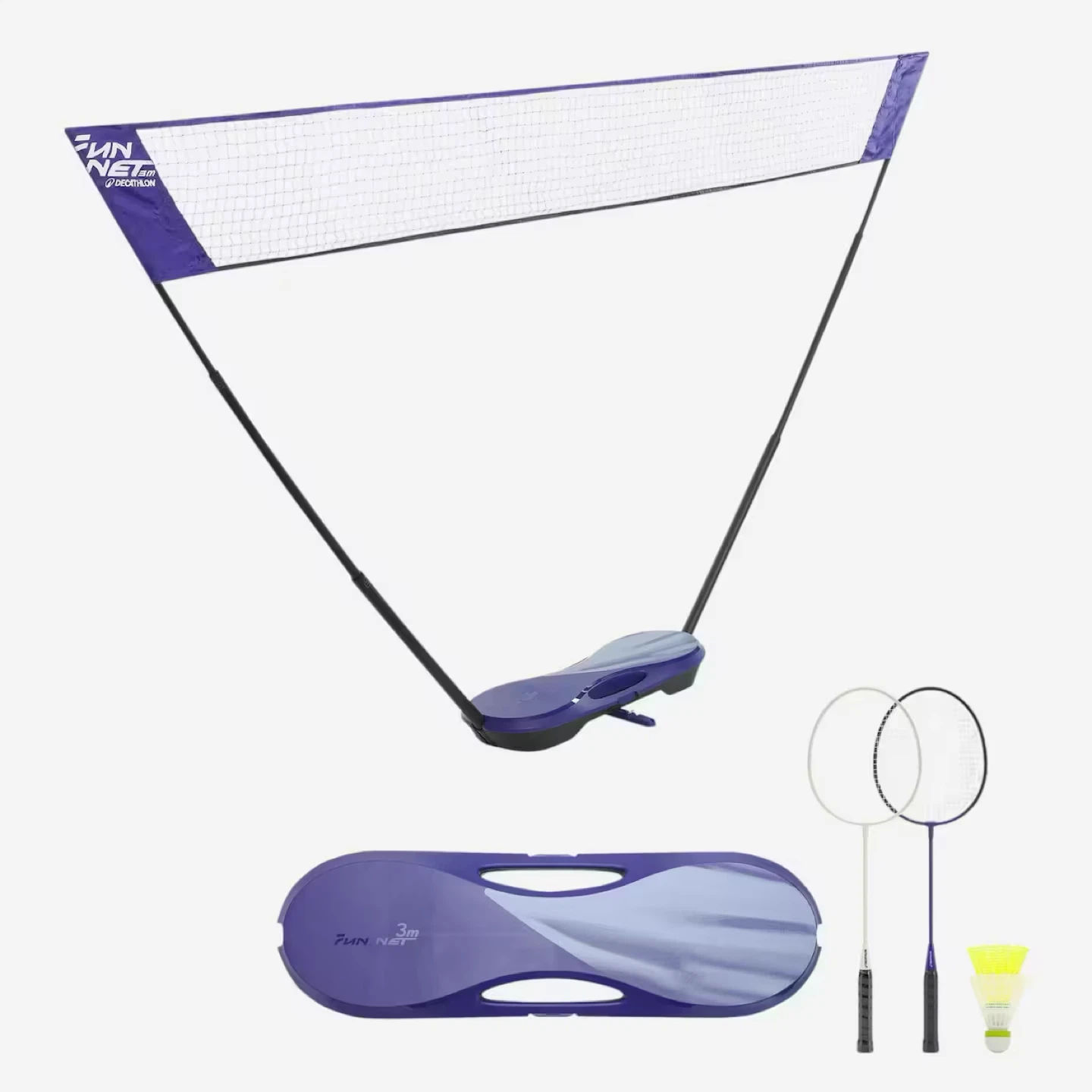 Badminton Set with 2 Rackets, 2 Shuttles and 1 Net - photo 2