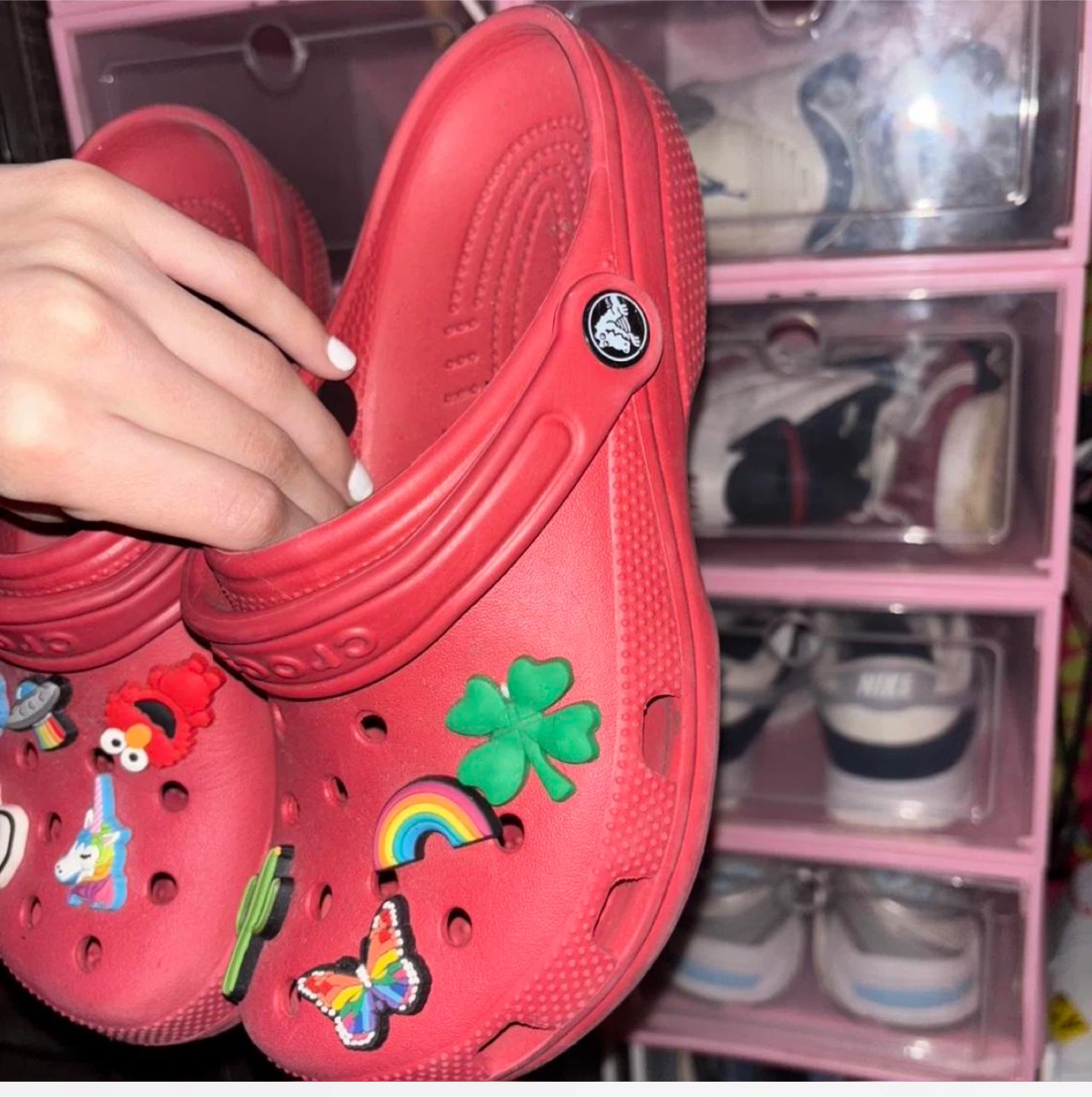 Red Crocs with Charms - photo 2