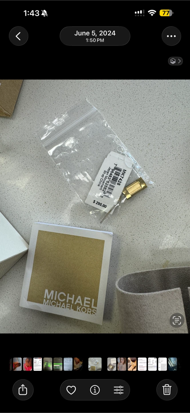 Michael Kors MK7428 Women's Watch - Gold, New in Box!