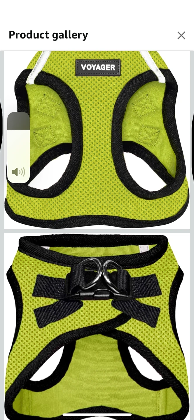 NEW-Voyager Lime Green Dog Harness!