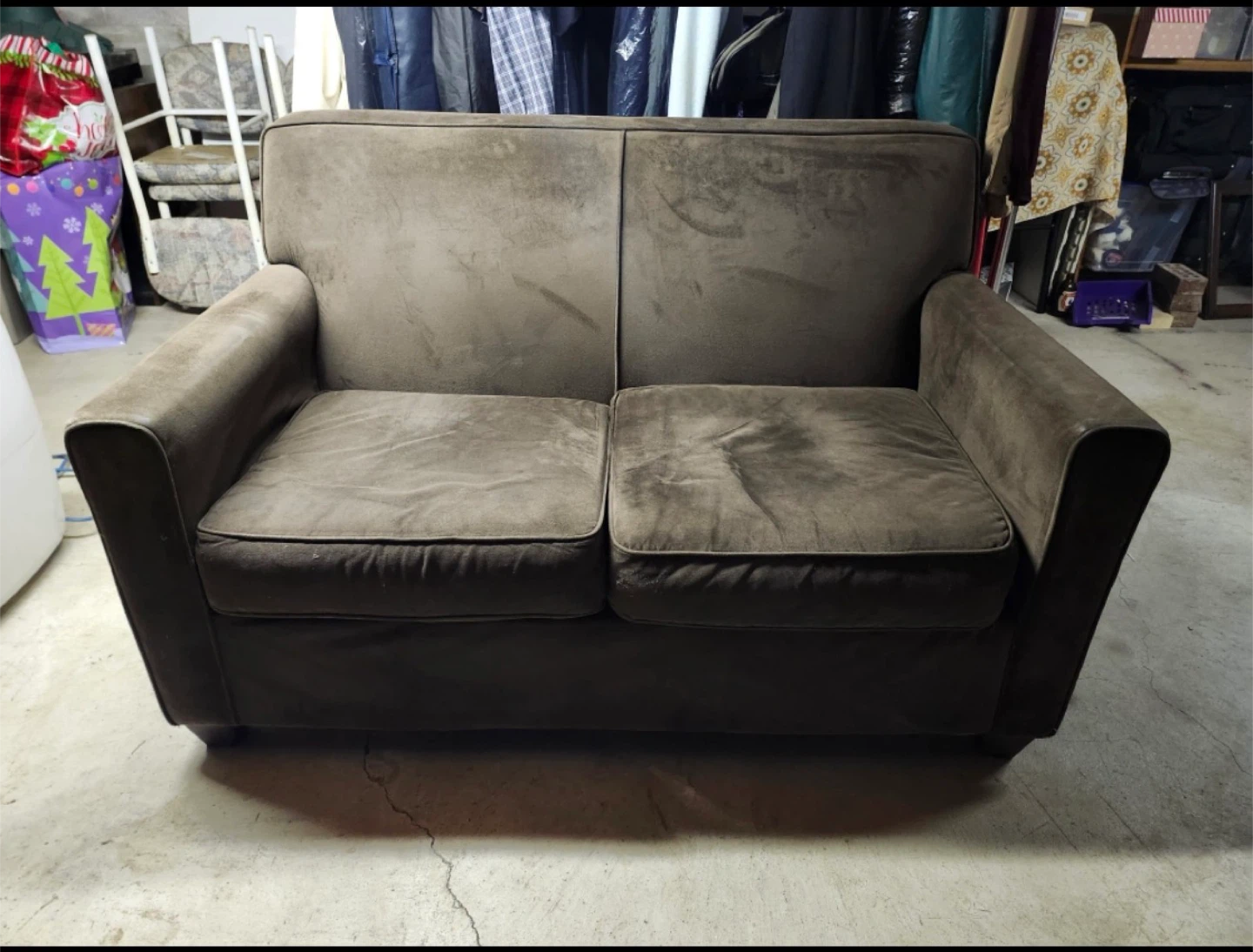 Brown Loveseat Sofa