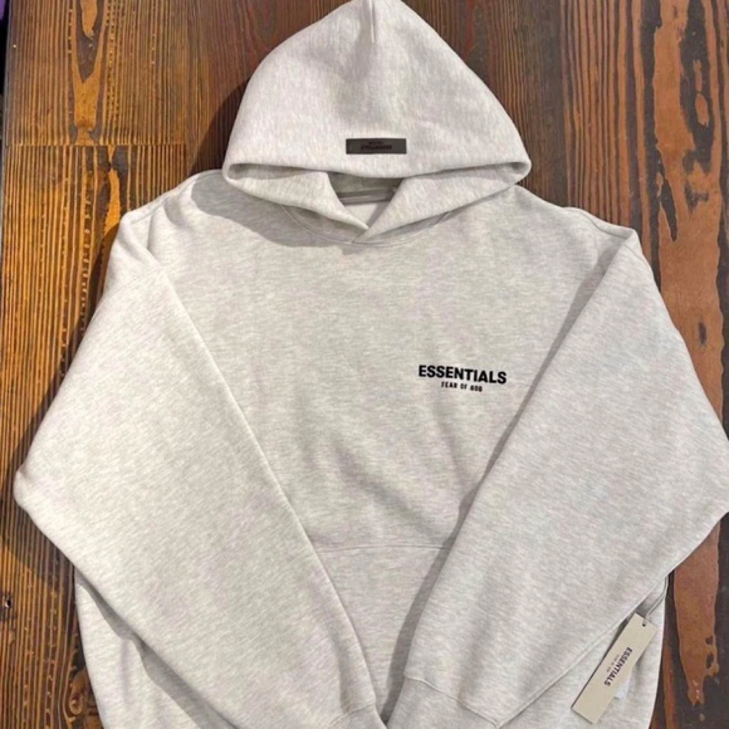 Essentials Fear of God Hoodie Light Oatmeal