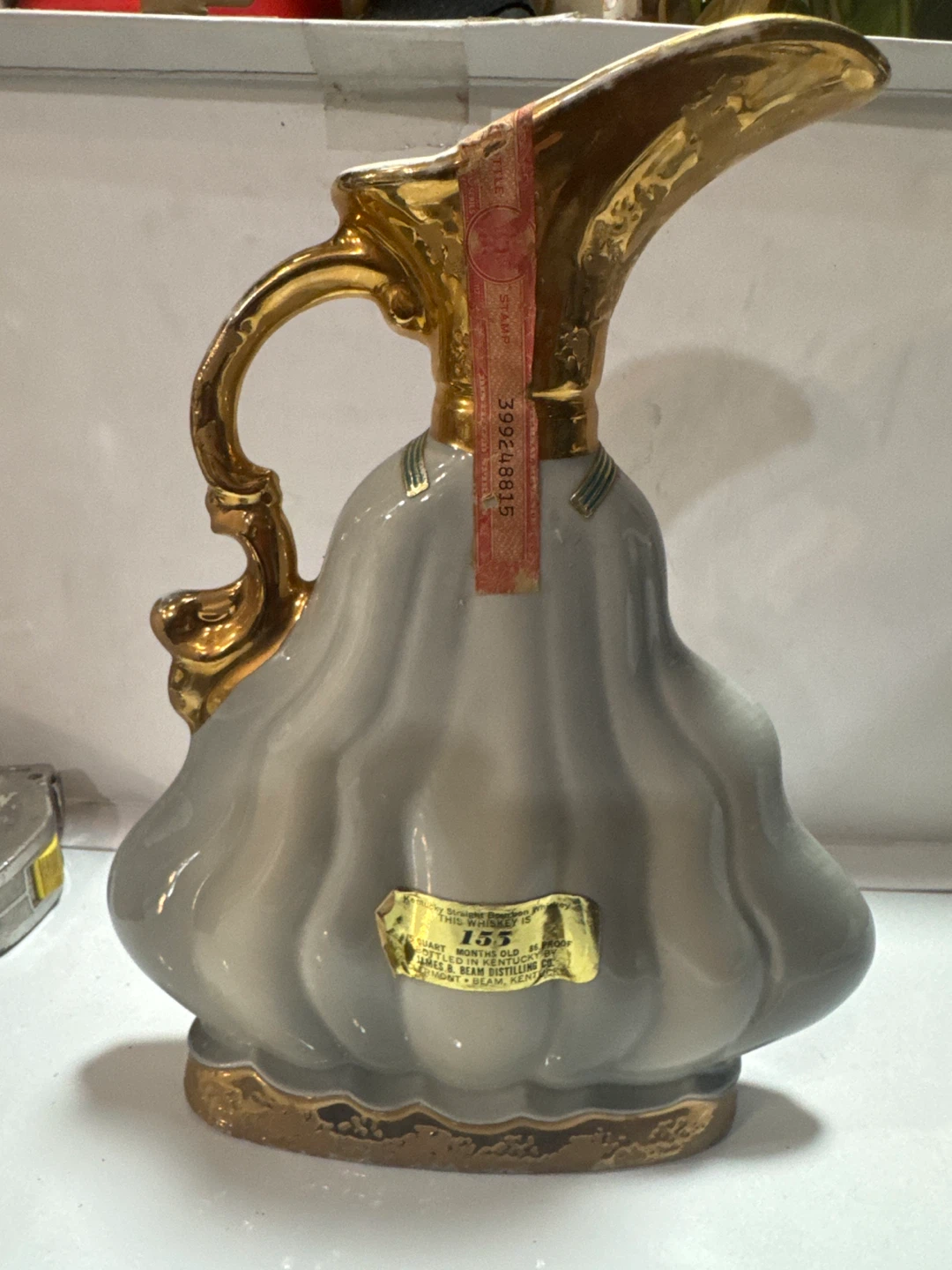 Vintage Beam 155 Months Old Bourbon Whiskey Decanter - photo 3