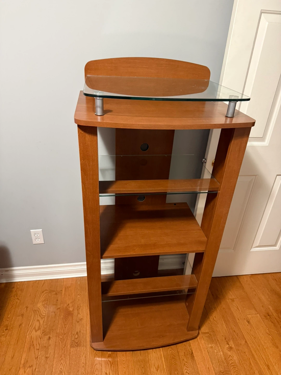 Wood & Glass Media Stand