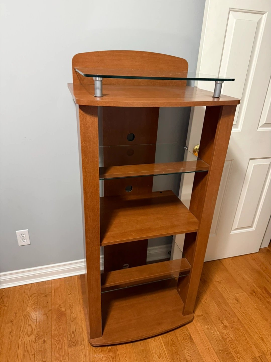 Wood & Glass Media Stand - photo 2