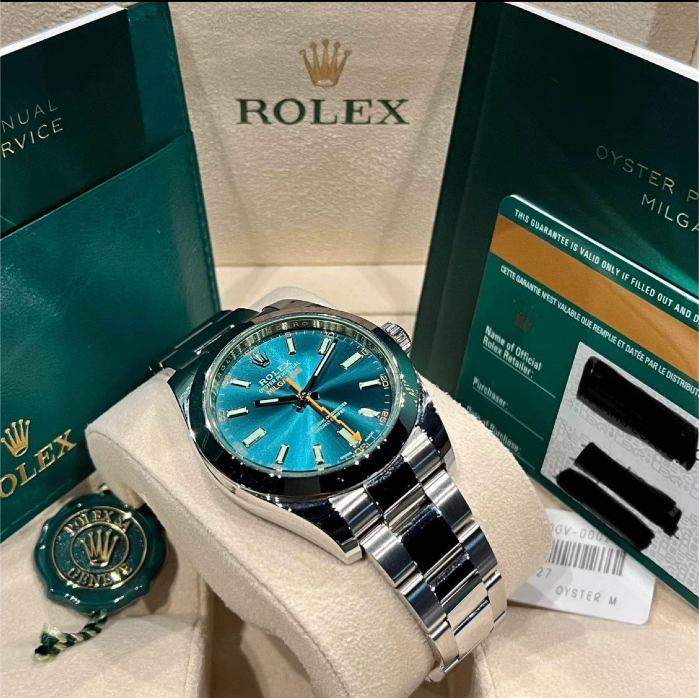 Rolex Milgauss Blue Dial 2019 Complete set - photo 3