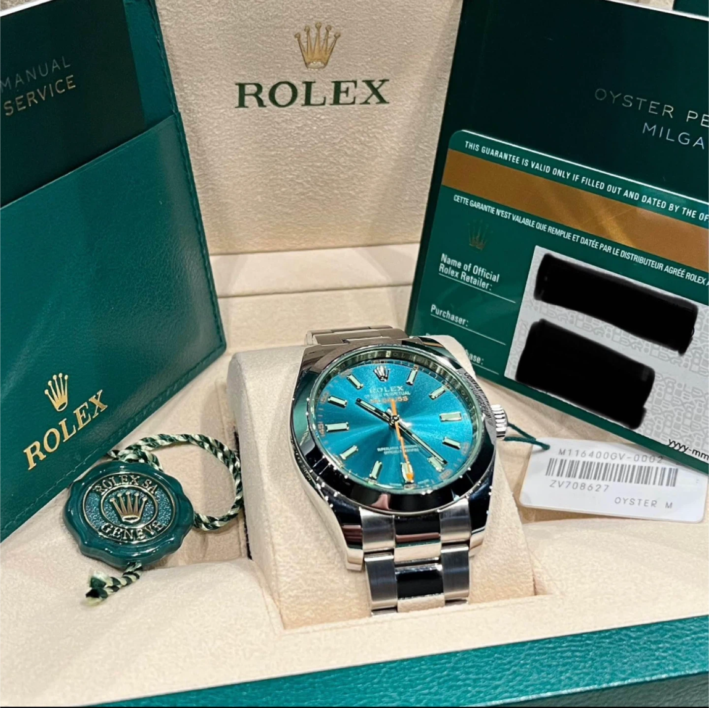 Rolex Milgauss Blue Dial 2019 Complete set - photo 4