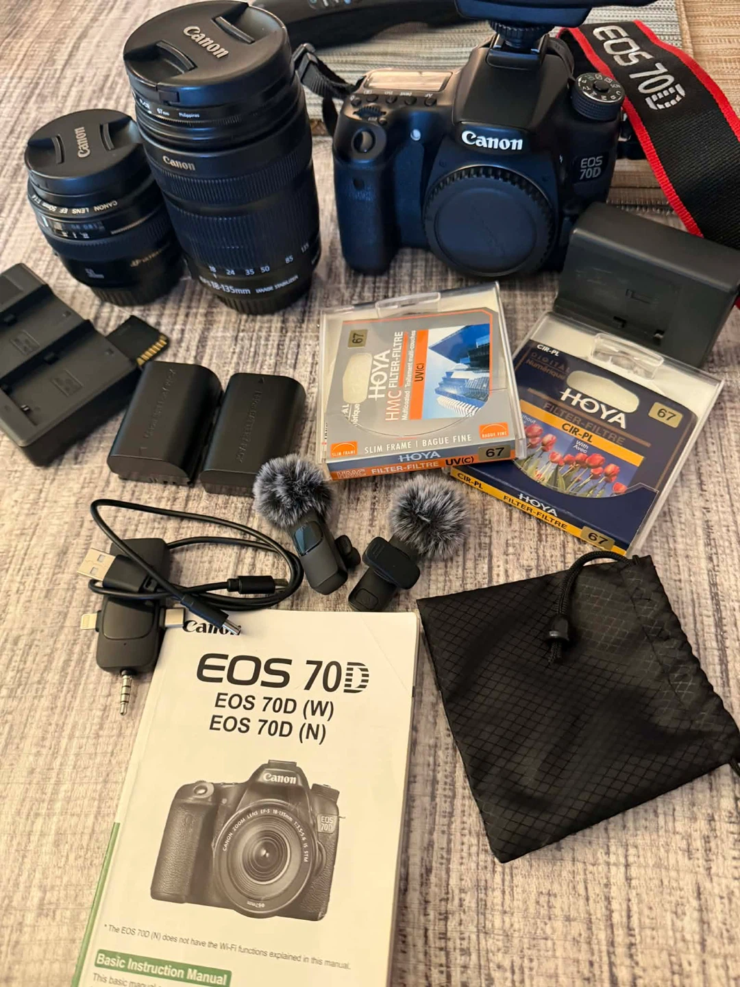 Canon EOS 70D Camera with Accessories