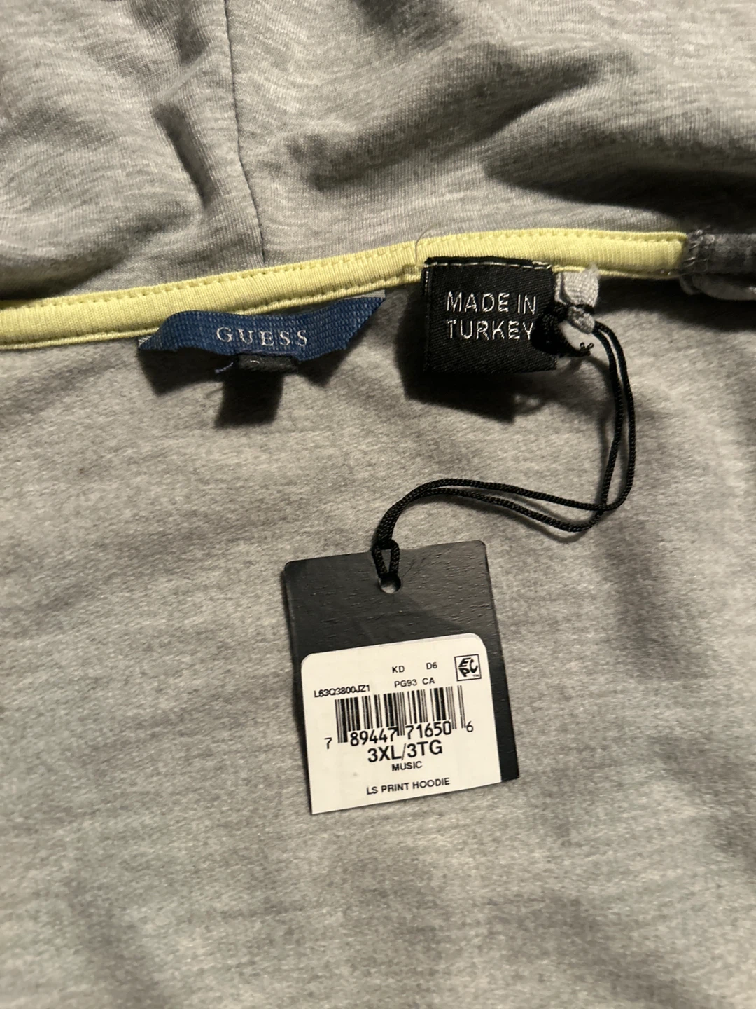 Guess LS Print Hoodie - Size small - photo 2