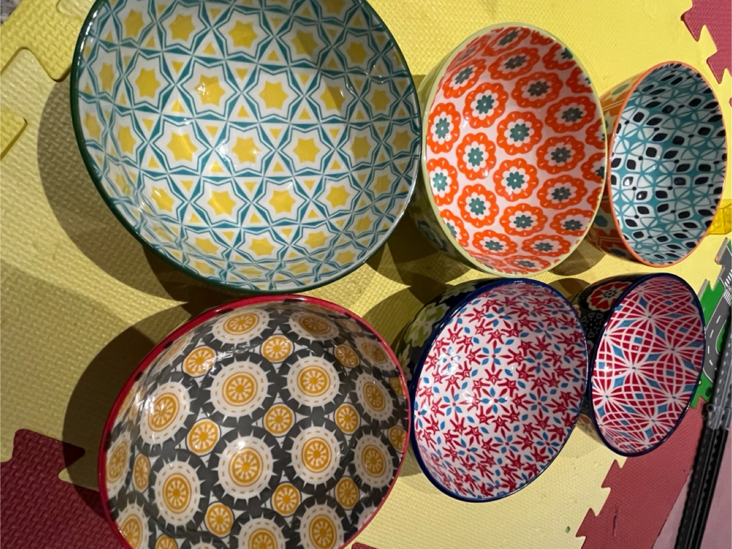 Set of 6 Patterned dinner Bowls - photo 3