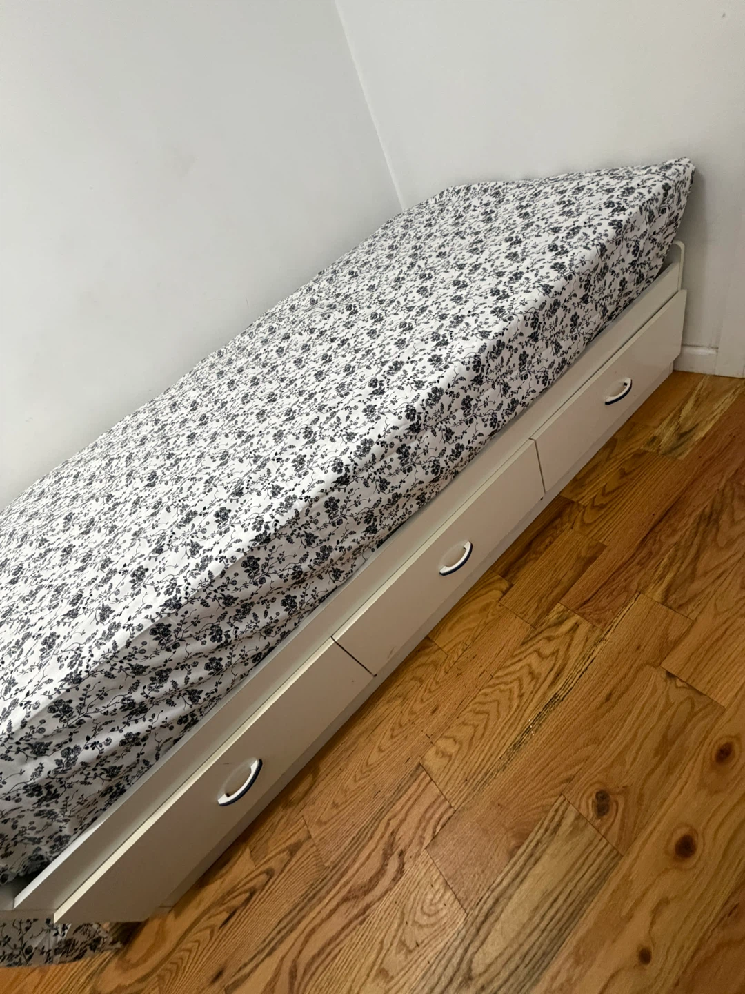 White Bed Frame with Storage Drawers - photo 3