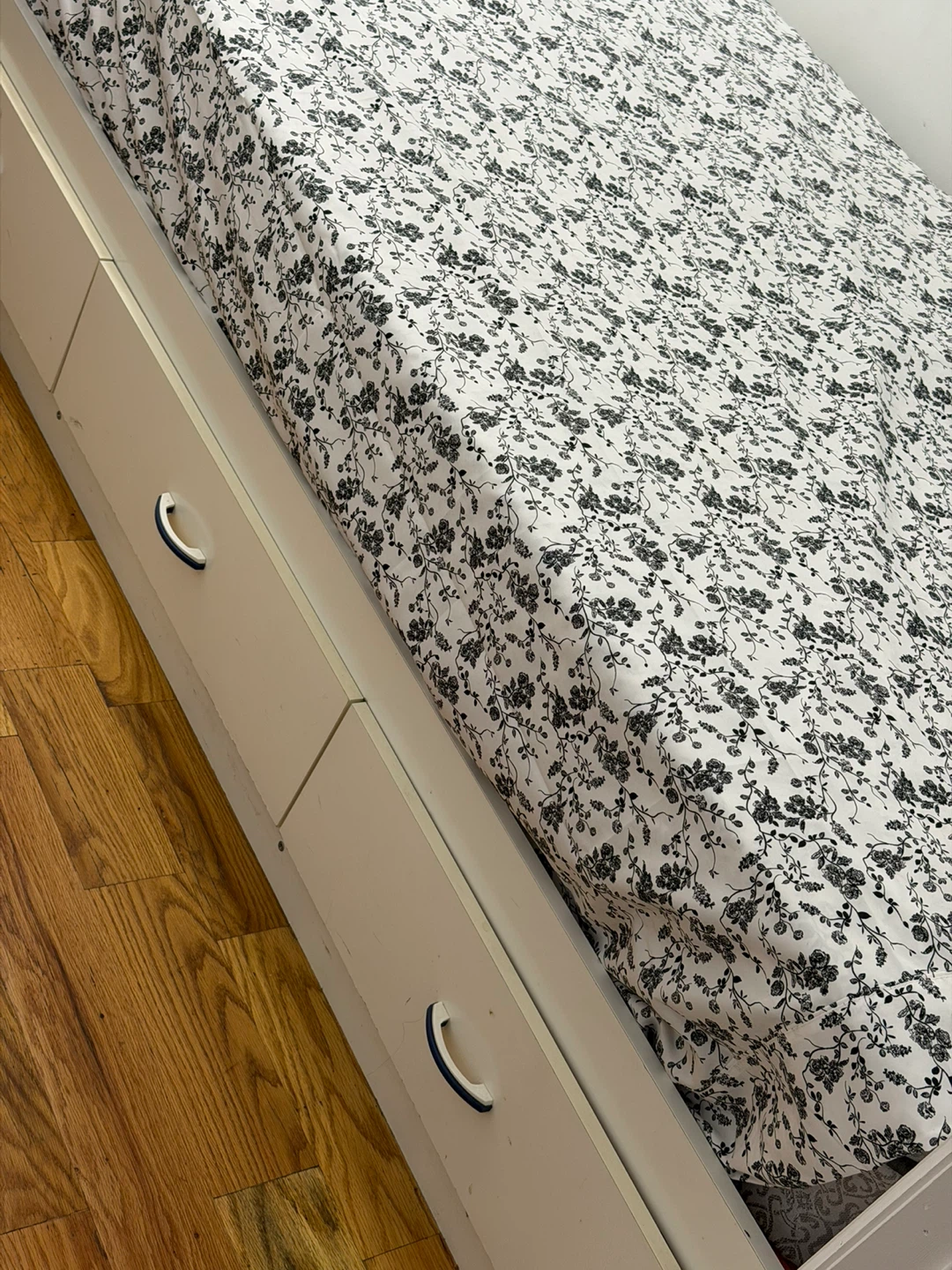 White Bed Frame with Storage Drawers - photo 4