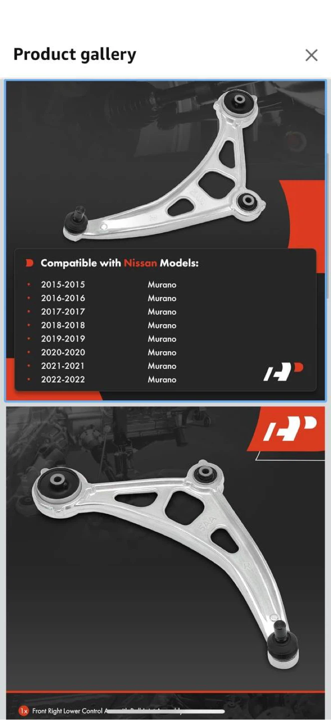 A-Premium Front Right Lower Control Arm with Ball - photo 4
