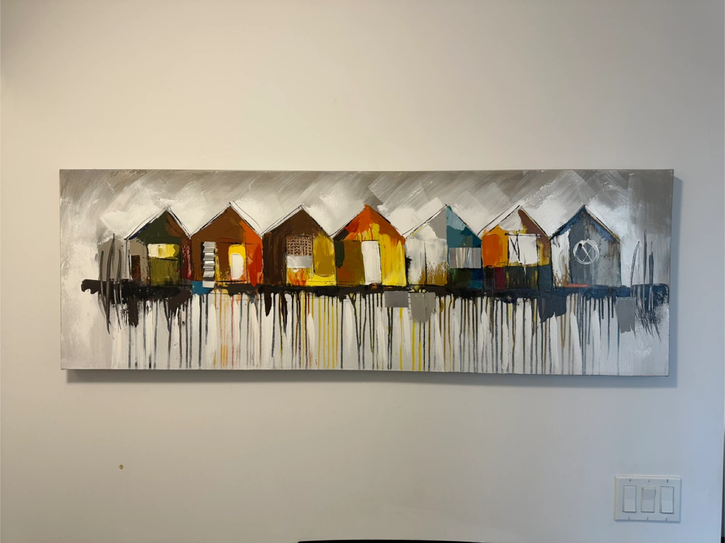 Colorful House Wall Art