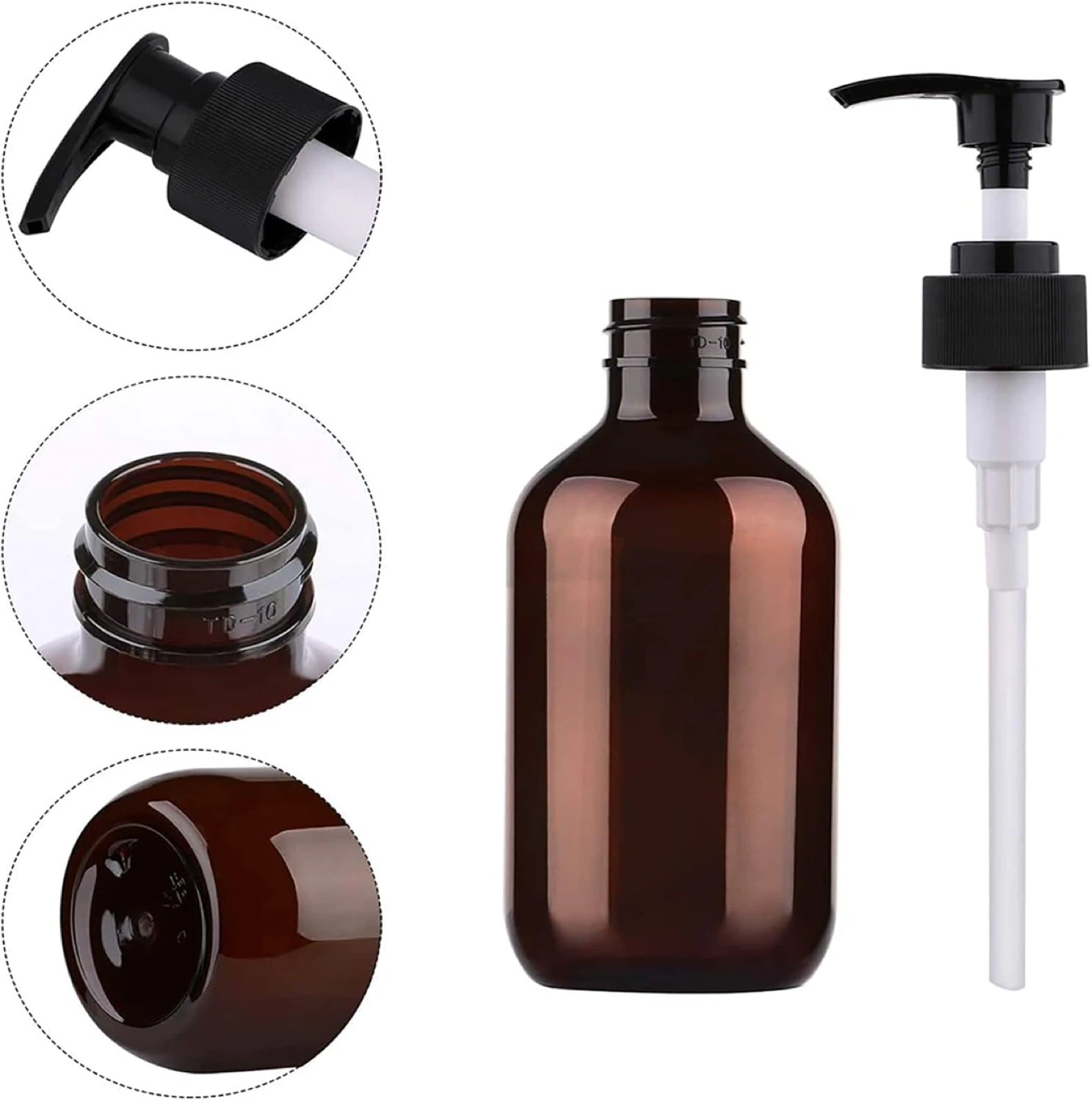 500ml Press-Type Soap Dispenser Plastic Bottle Set - photo 5
