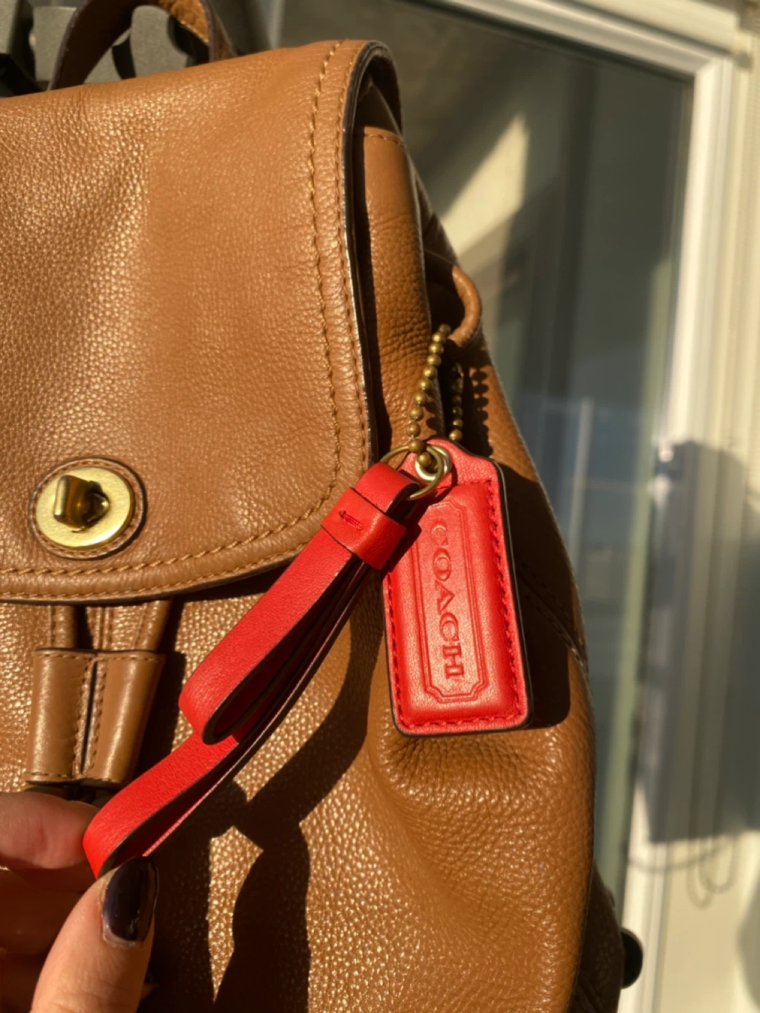 Coach Brown Leather Backpack - photo 2