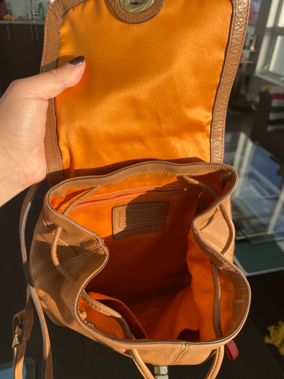 Coach Brown Leather Backpack - photo 3