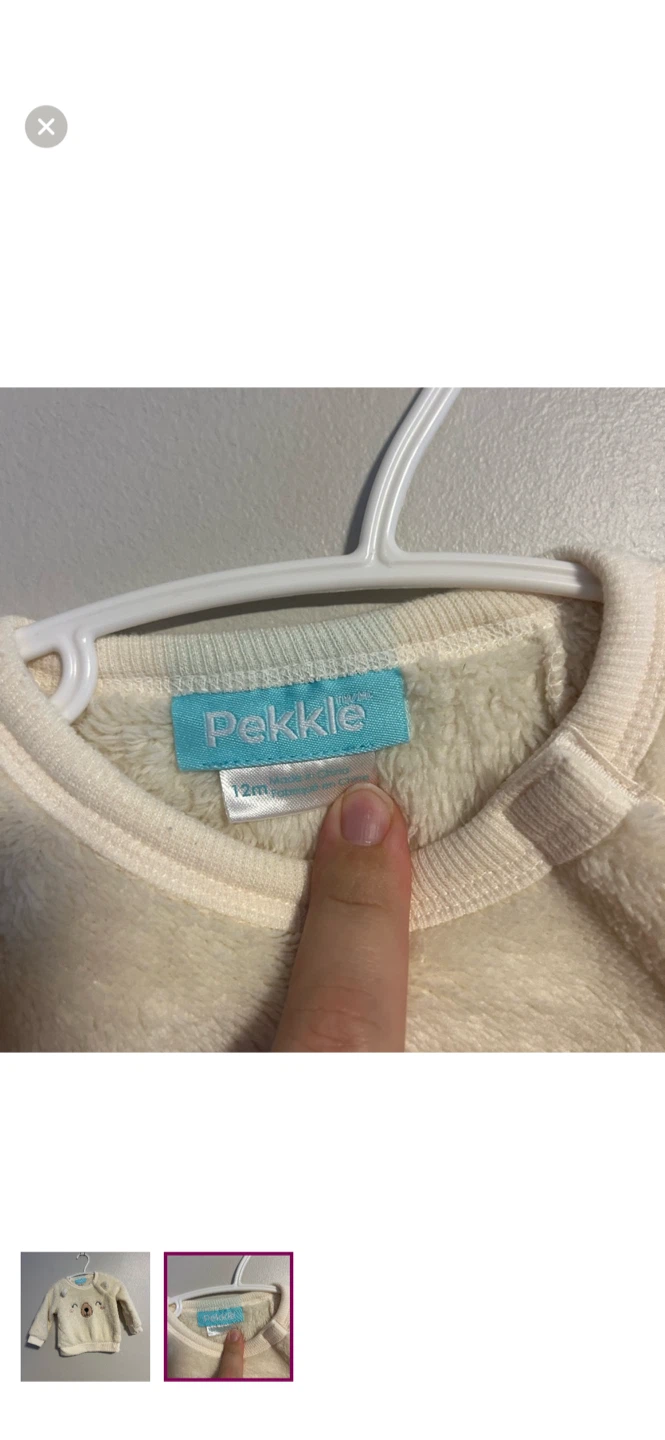 Pekkle Bear Sweater - 12 Months - photo 2