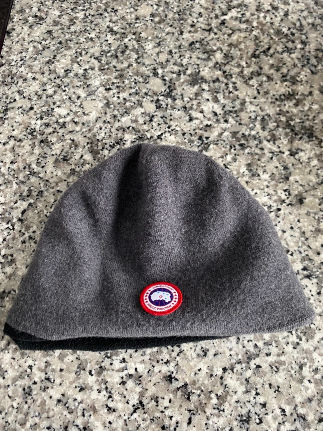 Canada Goose Grey Wool Beanie