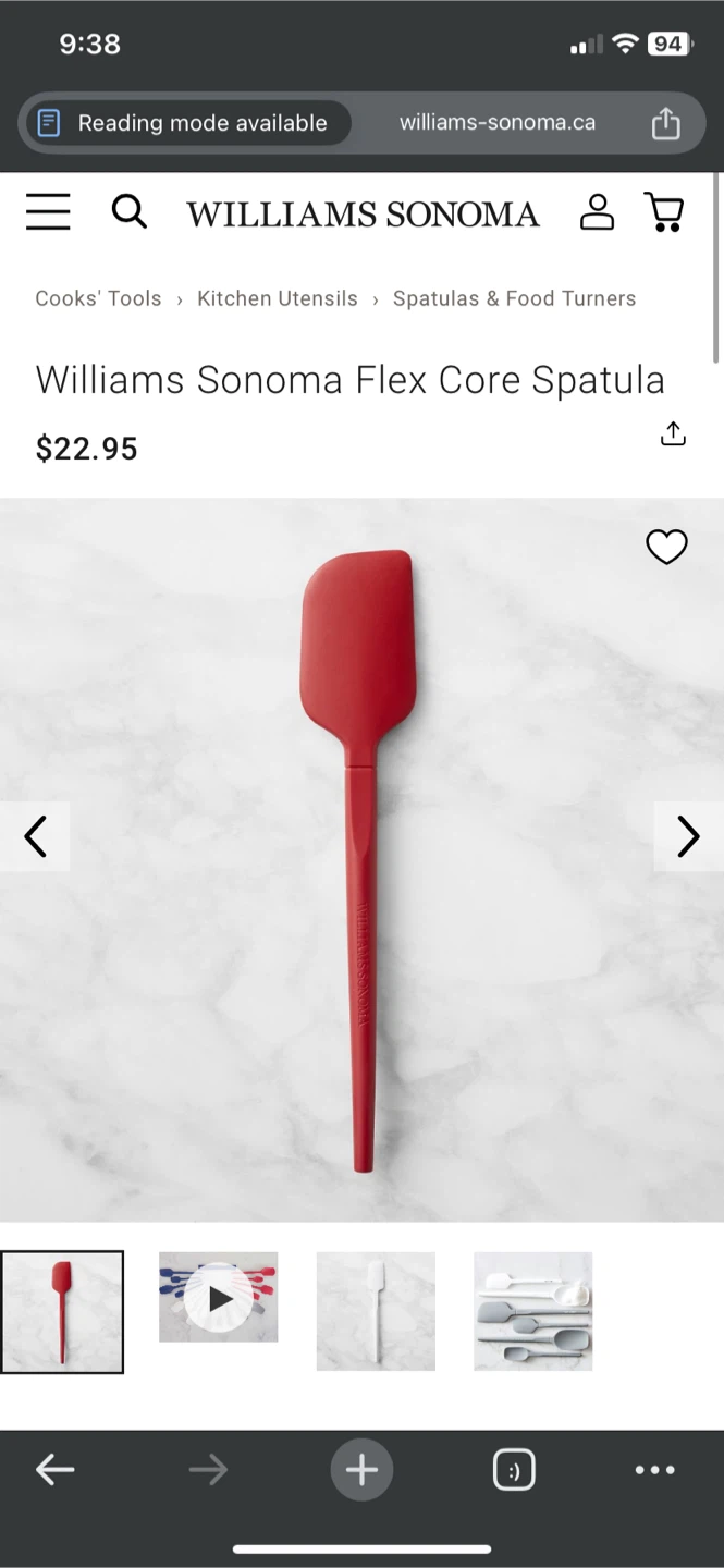 Williams Sonoma Flex Core Spatula - Red - photo 3