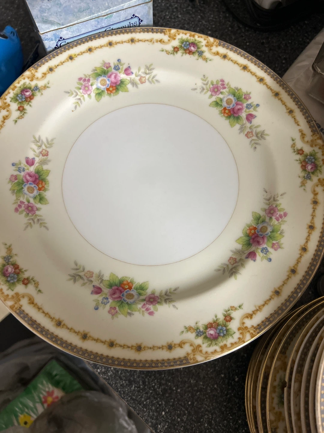 Gold China Floral Dinnerware Set