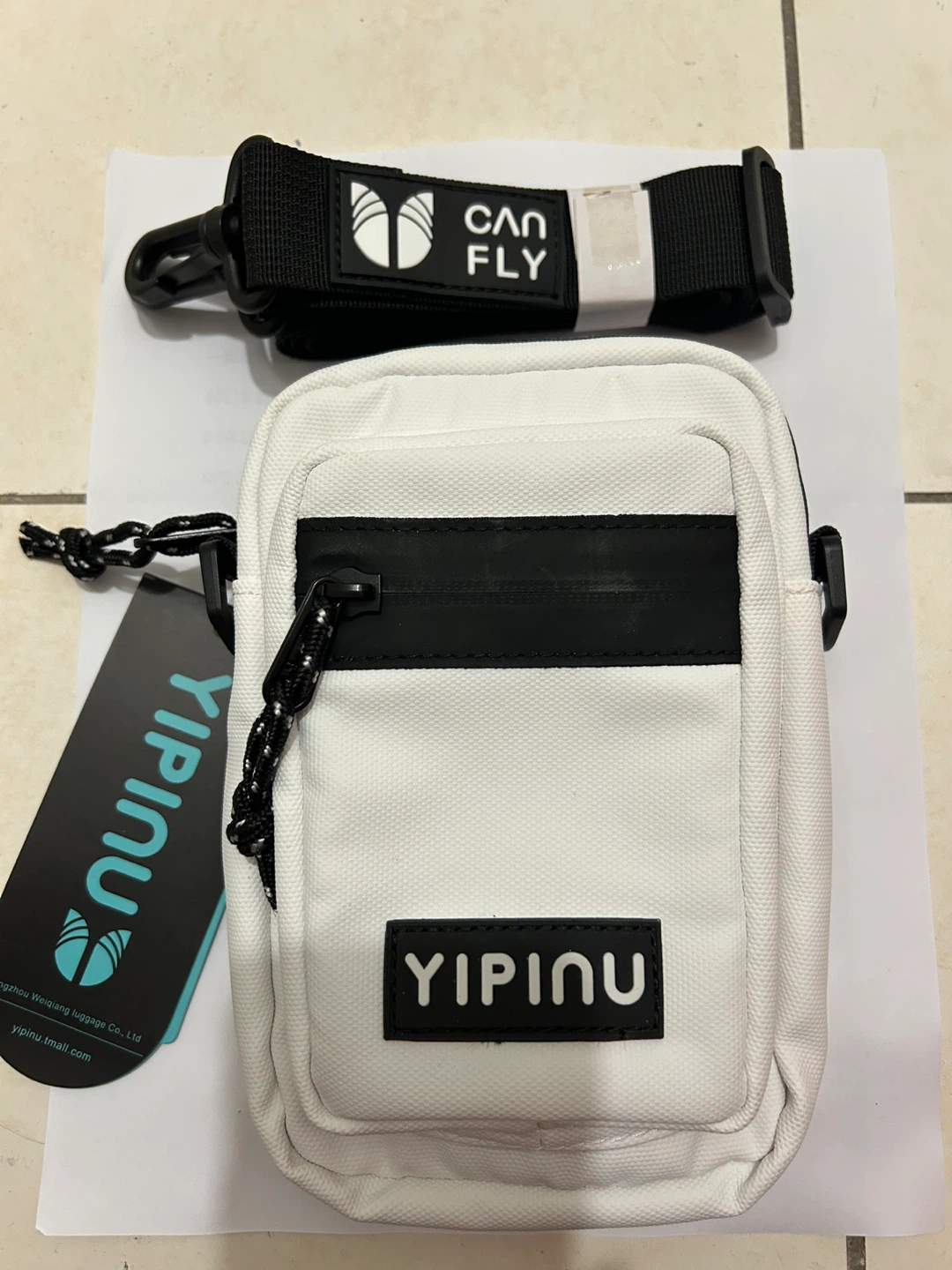 Brand New YIPINU Waterproof Crossbody Bag - White (NWT)