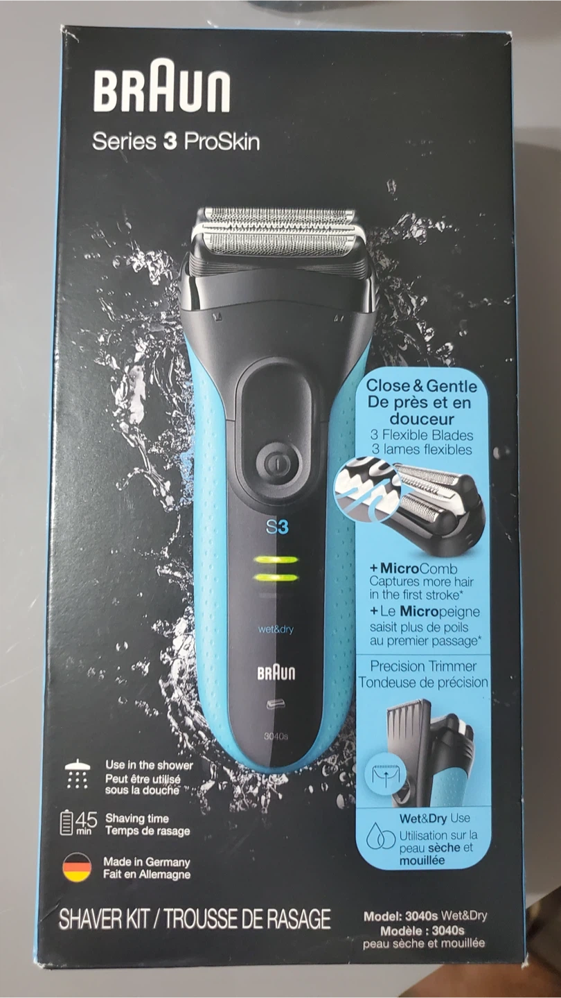 Braun Series 3 ProSkin 3040s Wet&Dry Shaver Kit