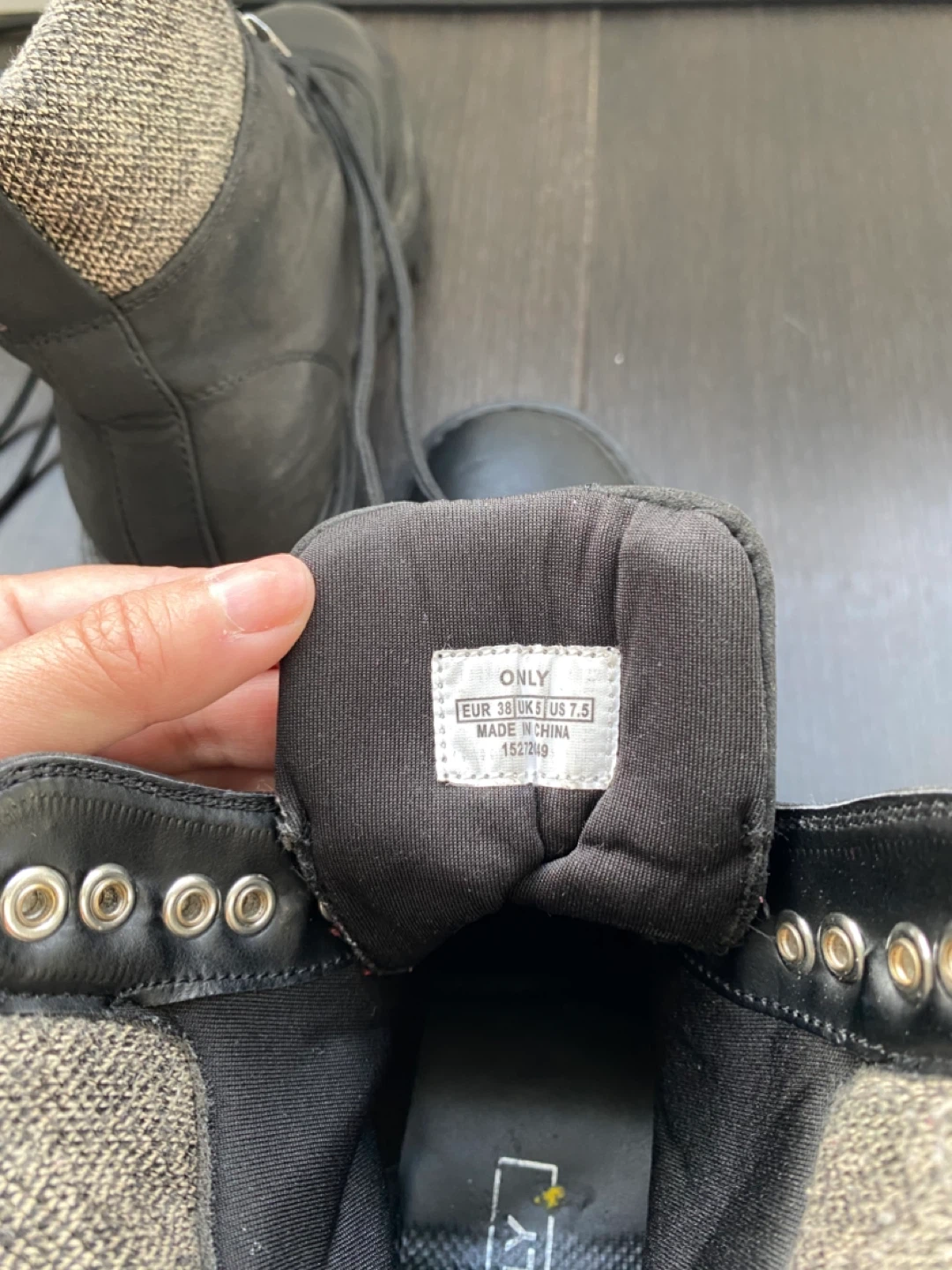 ONLY Black Boots Size 7.5 - photo 5