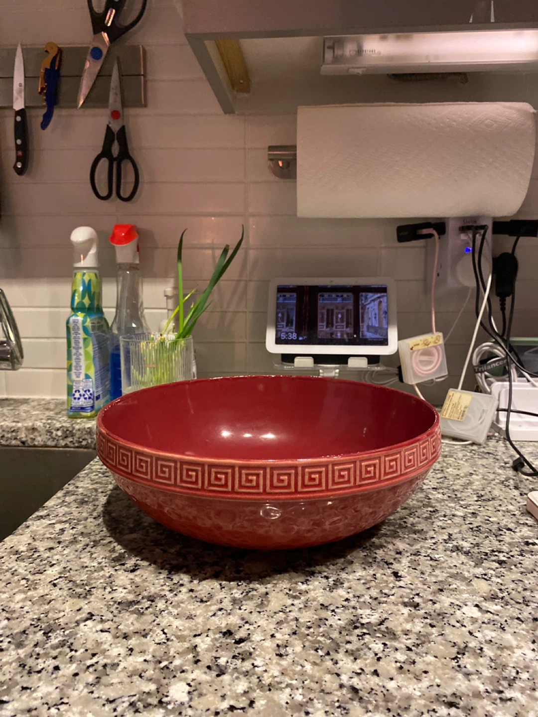 🧡 11 Inch Diameter Terracotta Red Fruit Bowl - photo 4