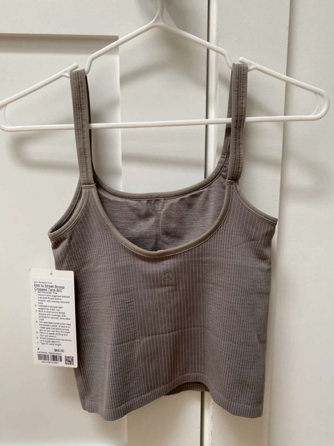 Lululemon Ebb to Street Cropped Tank - Size 4 - Brand new! - photo 2