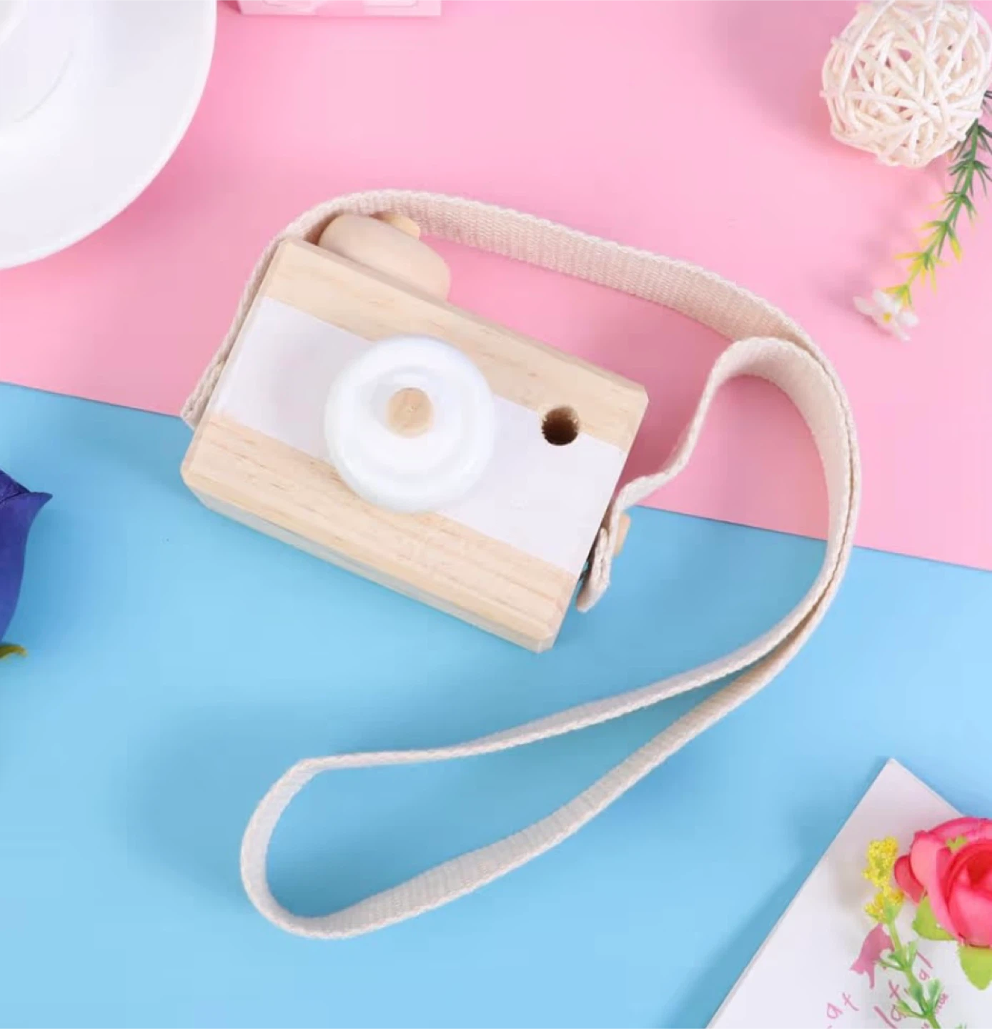 Wooden camera toy prop - photo 3