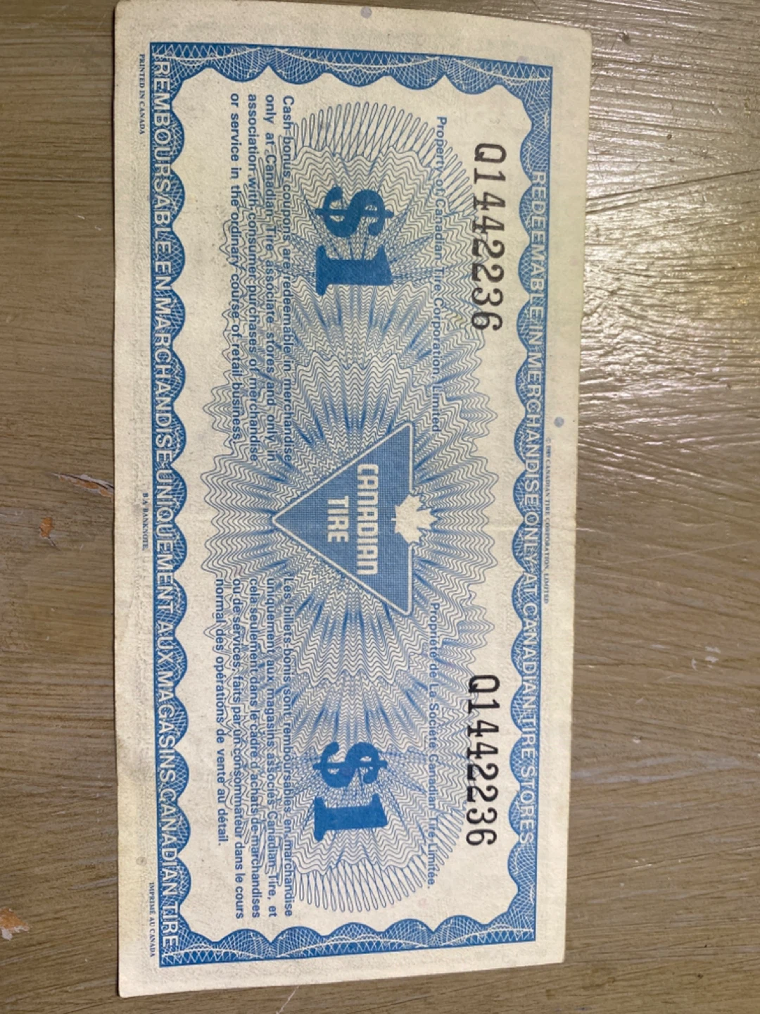 Canadian Tire $1 Cash Bonus Coupon - photo 2