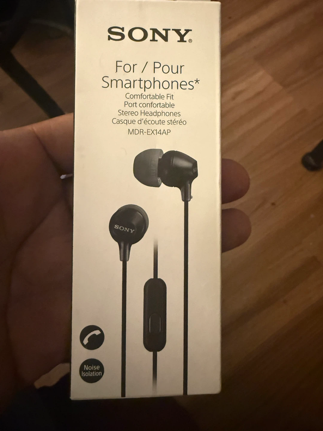 Sony MDR-EX14AP Smartphone Stereo Headphones - Black