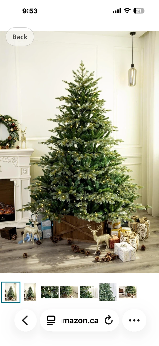 Artificial Christmas Tree with Lights