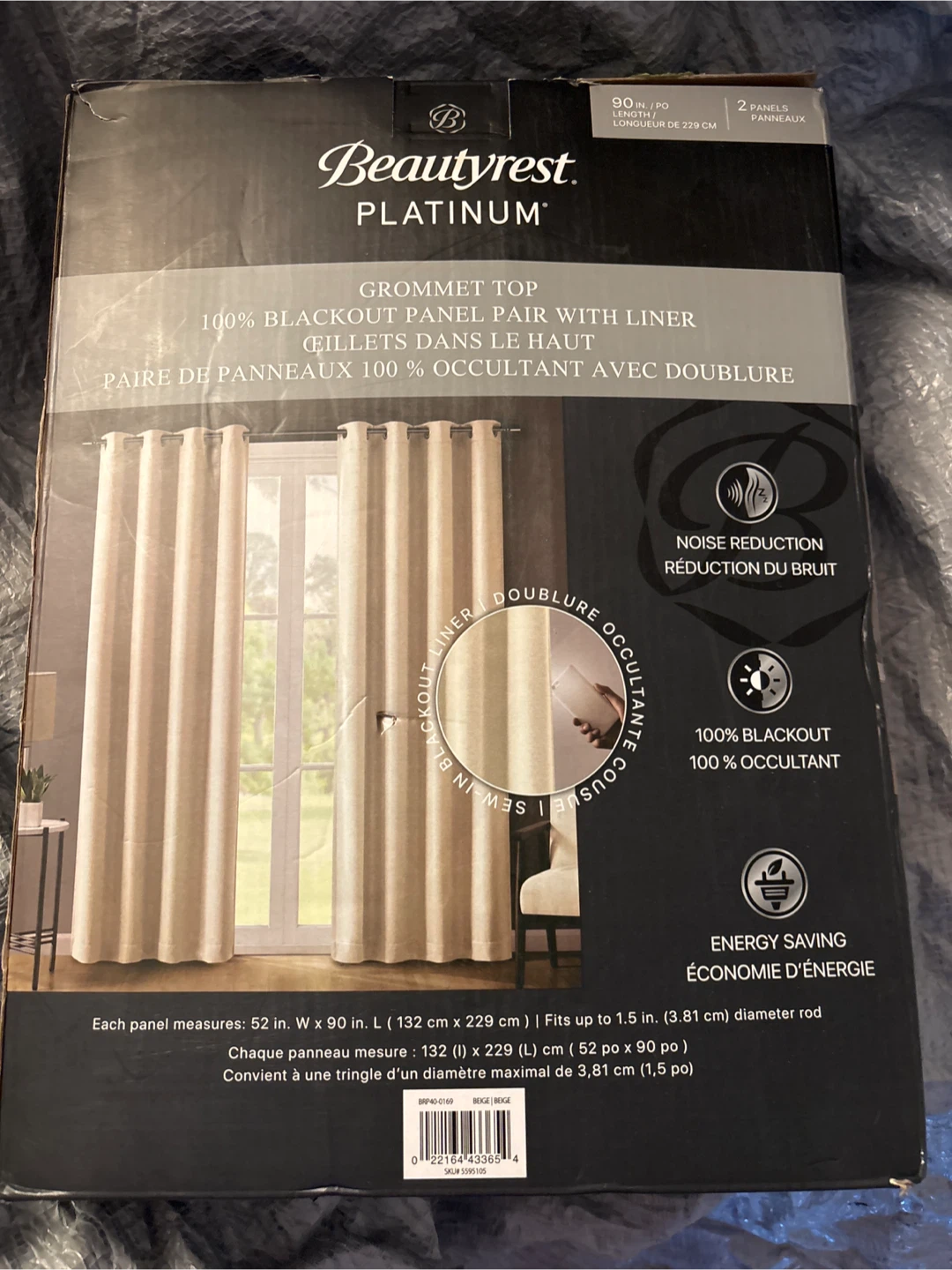 Beautyrest Platinum Grommet Top Blackout   Curtains  - New - photo 2