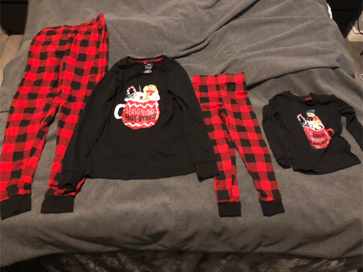 Matching Pajama Set - Black & Red Plaid - photo 2