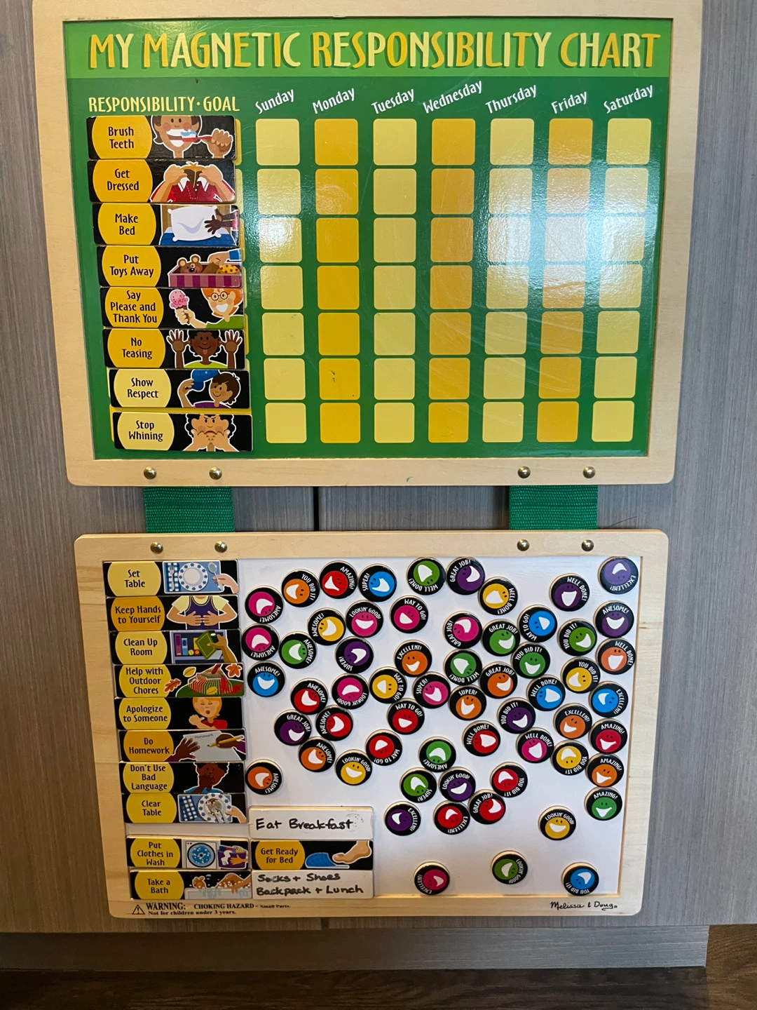 My Magnetic Responsibility Chart. - photo 2