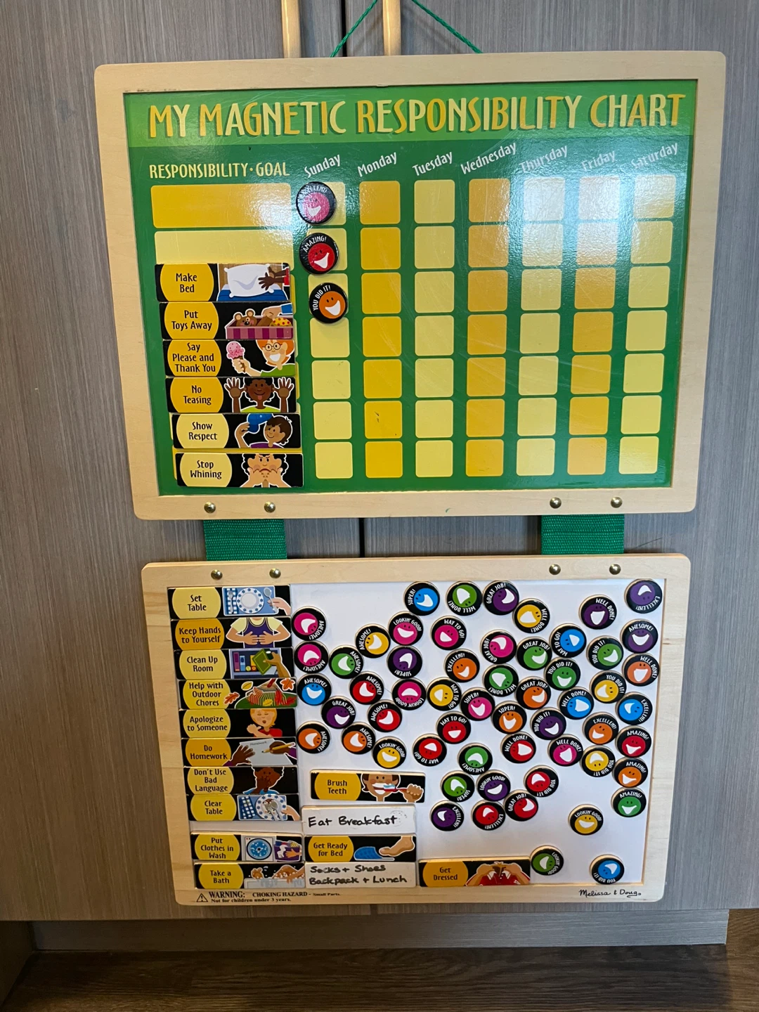 My Magnetic Responsibility Chart.