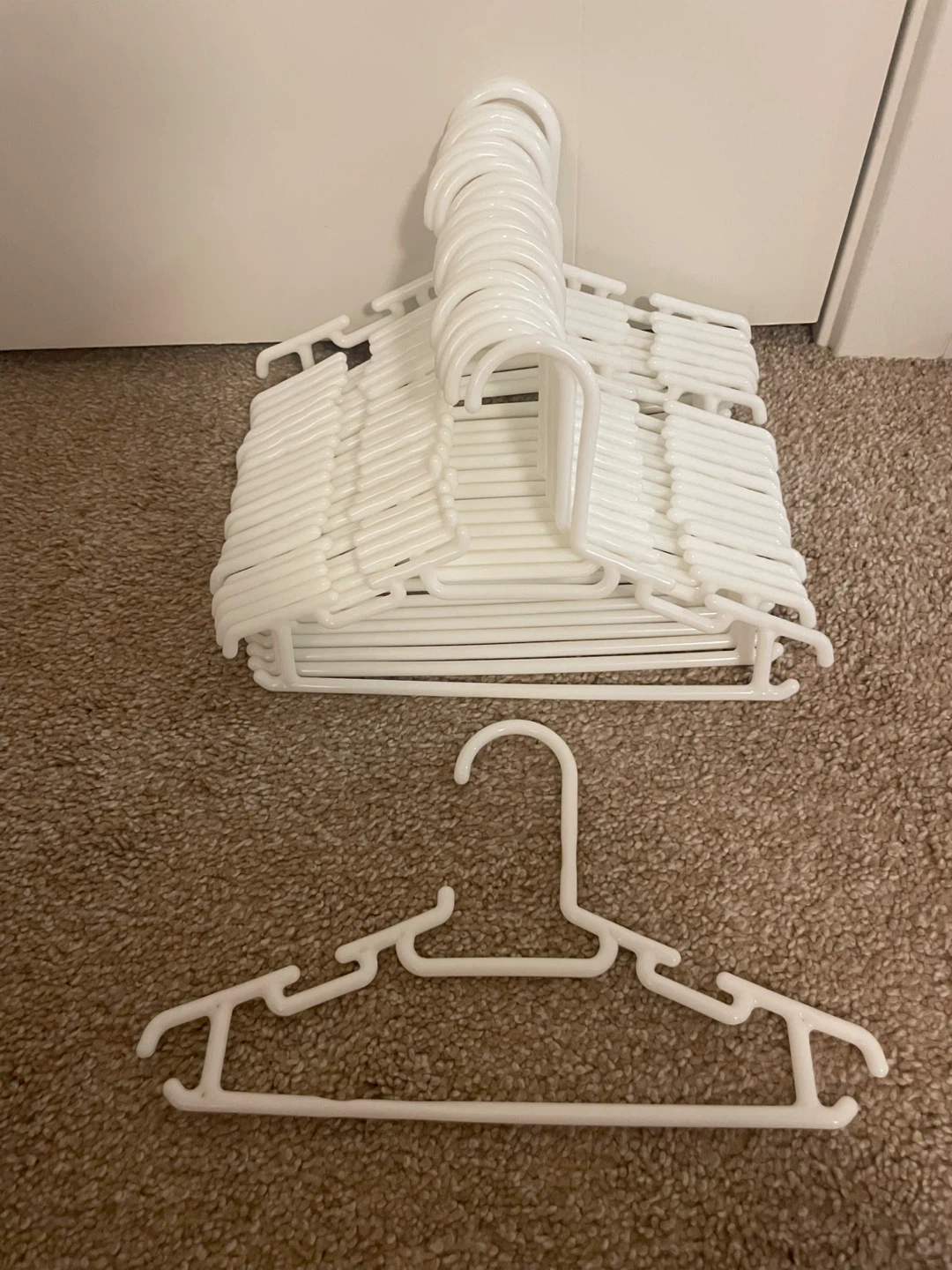 Children White Clothing Hangers.