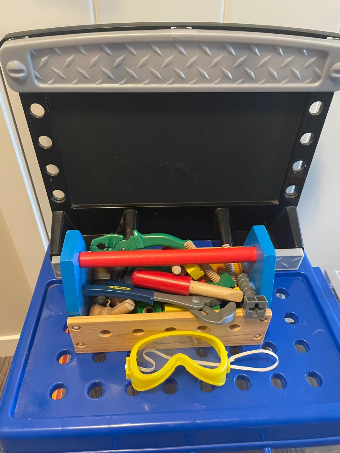 Tool Bench with Melissa and Doug Toolbox. - photo 4